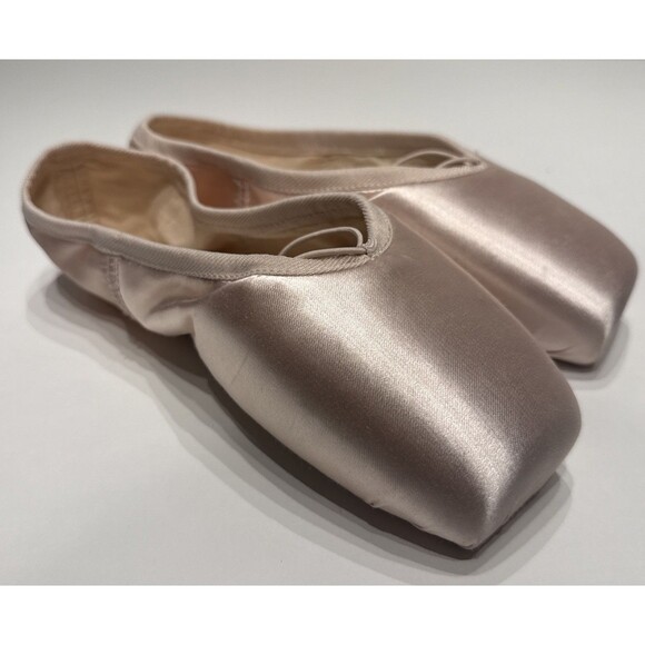 NEW Russian Pointe Brava Ballet Shoe Pink Satin Women’s 43 W5 V2 FS Handmade - Picture 1 of 8
